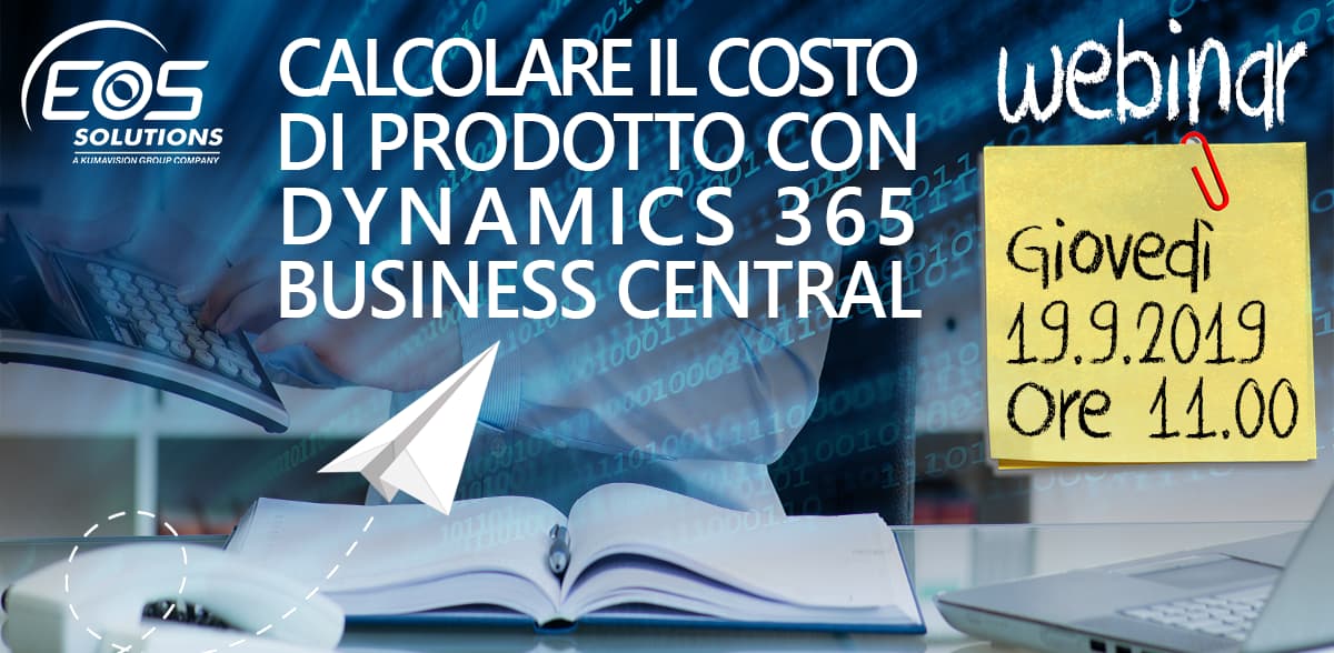 Webinar:
Costo del prodotto con Microsoft Dynamics ERP