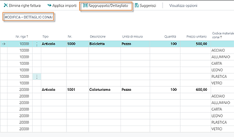 CONAI for Business Central: app features