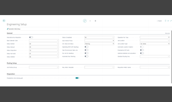 Engineering to order for Business Central: app features