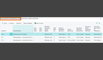 Inventory Valuation and Costing for Business Central: app features