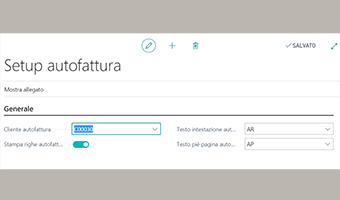 Self Billing For Italy per Business Central: funzionalità dell'app